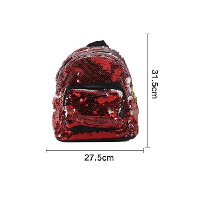 Custom Photo Glitter Sequin Backpack Trendy Travel Backpack For Sublimation Printing
