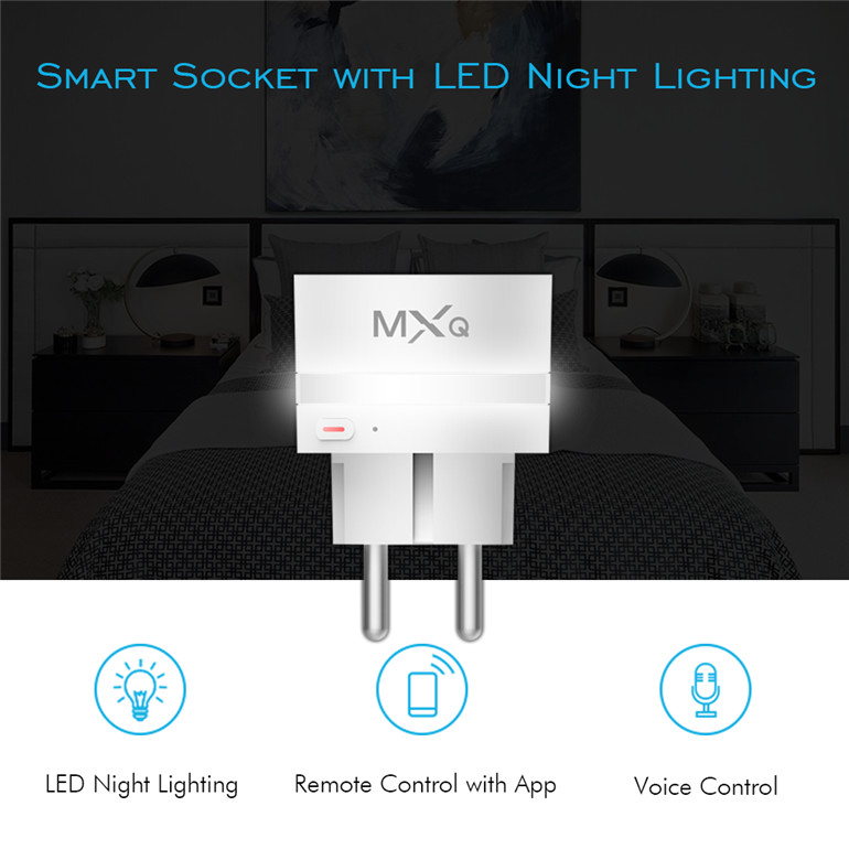 Stable Performance Smart Plug Switch Free APP Control Up To 100 WiFi Sockets