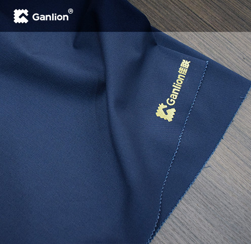 Twill 2/1 Dark Blue Polyester Work Pants Fabric 250GSM Industrial Washable