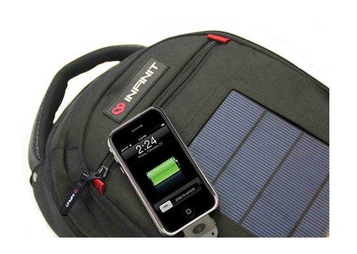 Custom Solar Powered Laptop Backpack / Solar USB Charger Backpacking