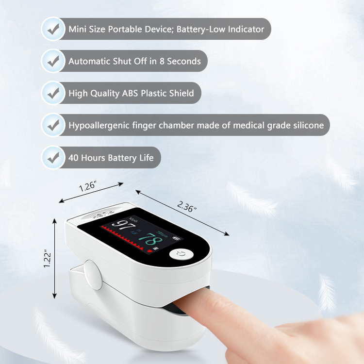 Medical Equipment Handheld Pulseoximeter Pulse Finger Oximetro Portable Oximeters