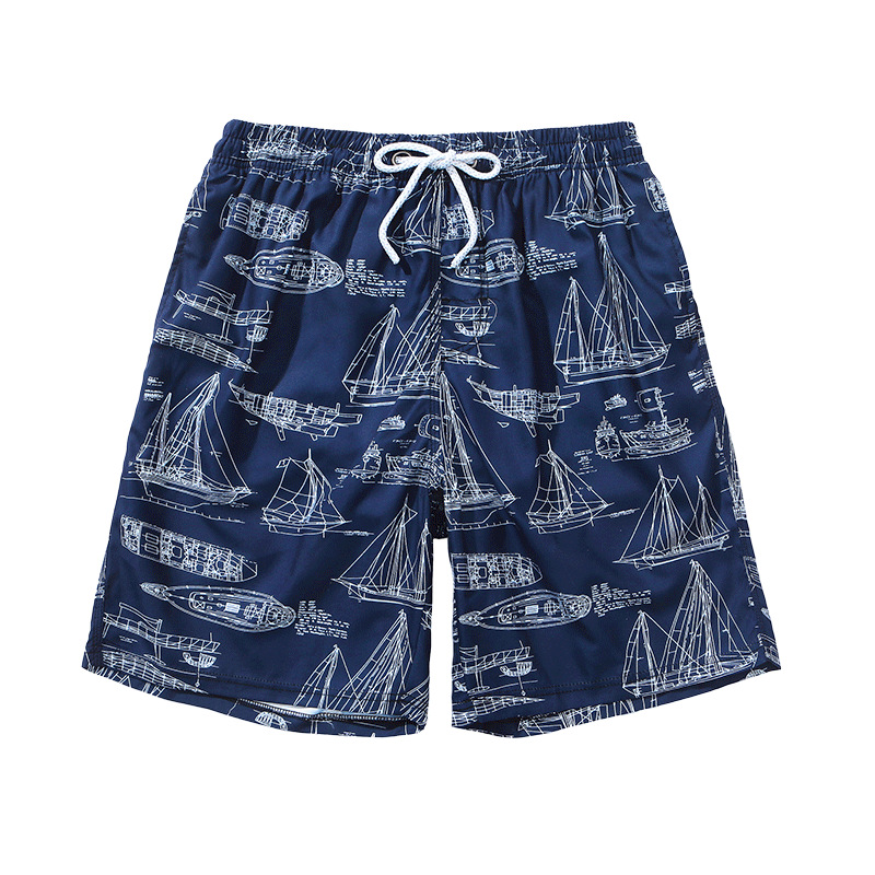Custom Made Luxury Swim Shorts 100% Polyester Knitting Pattern for Beach Wear