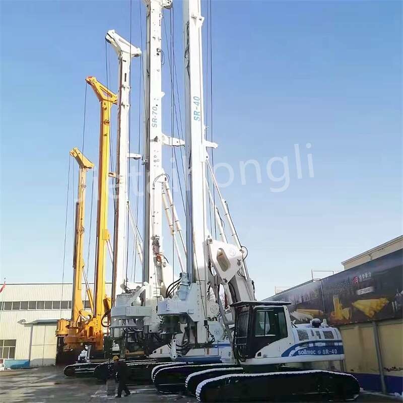 Stable Refurbished Secondhand Used Rotary Drilling Rig CRRC With Crawler Undercarriage