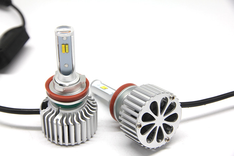 Tri- Colors T5 CSP Led Headlight H11 H7 9005 9006 Auto Led Headlight Bulb