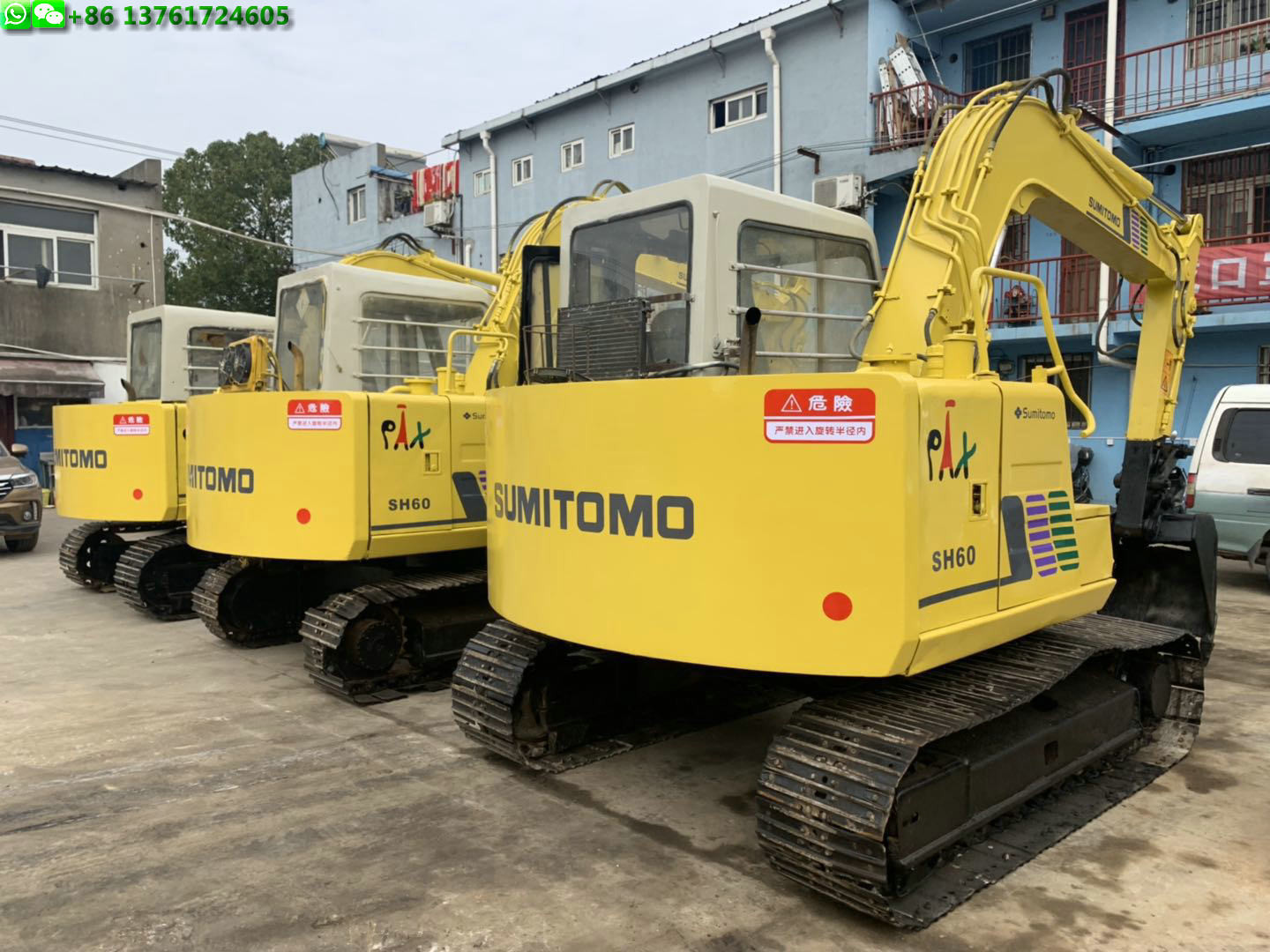 2003 Year Used Excavator Machine 4200h Hour 6t Mini Sumitomo Sh60 Excavator