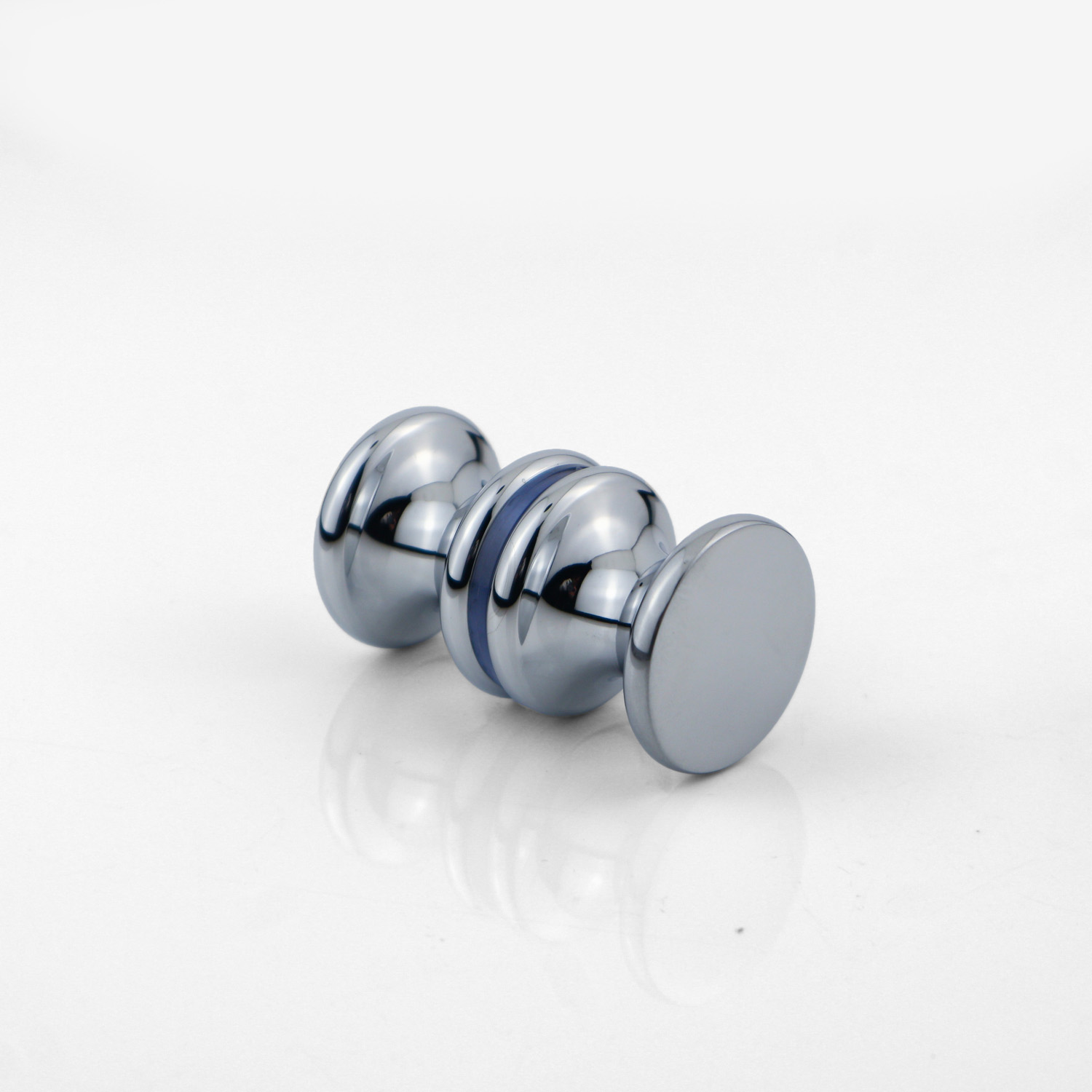 Customized Door Glass Shower Flush Round Door Knob Double Sided Bathroom Shower Door Handle