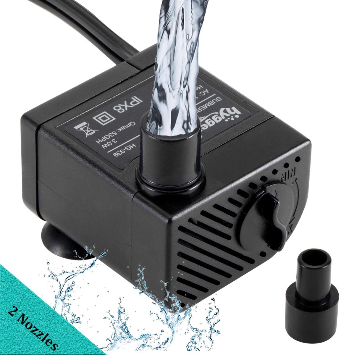 Compact Dc12v 3w Submersible Filtration Pump