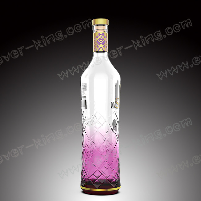 Cap Sealing Metal Label 700mL Glass Spirit Bottles