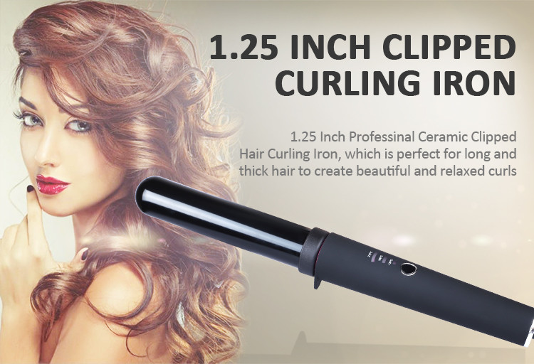 WIFI LED Rotating Barrel Curling Iron , 50W Hot Tools Wand 1 Inch