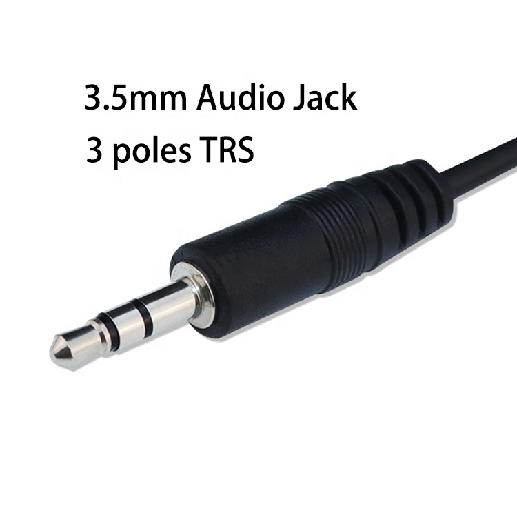 1m 3m 5m 3 Poles Trs Male to Female 3.5mm Audio Jack Cable
