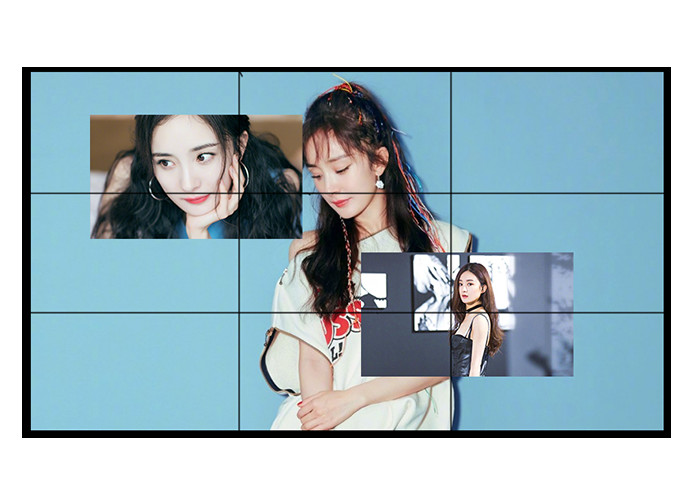 1.8mm Bezel TFT Seamless LCD Video Wall Display Life Cycle 60000hrs