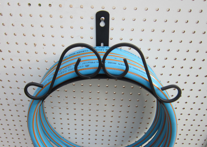 Durable Powder Coated Steel Garden Hose Holder Heavy Duty Metal Hose Hanger