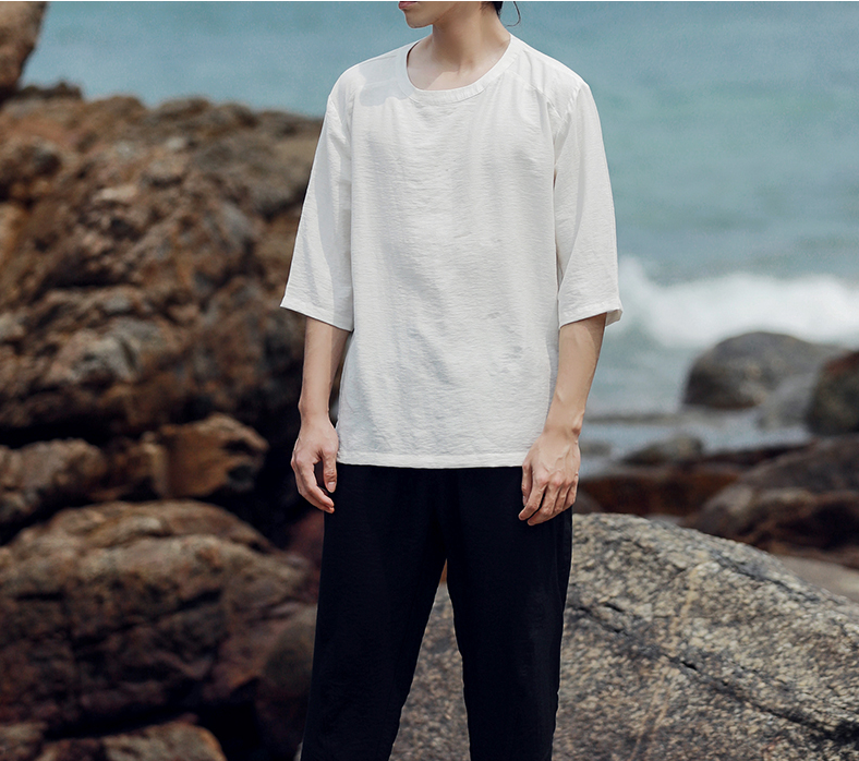 Latest Designs Blank Bulk Hemp T Shirts , Oversized White T Shirt Anti Pilling