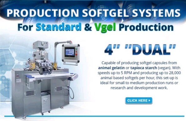 4r/Min Fish Oil Vitamin Softgel Capsule Machine