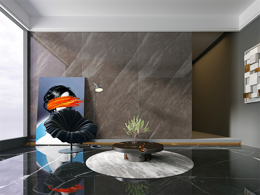 Exquisite Decorative Tiles 1420x2700mm gray Interior Floor Porcelain Marble Slabs And Porcelain Sintered Stone Slab For Office And Design