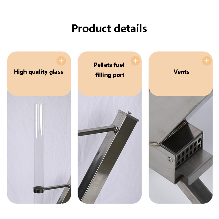 stainless steel pellet stove features