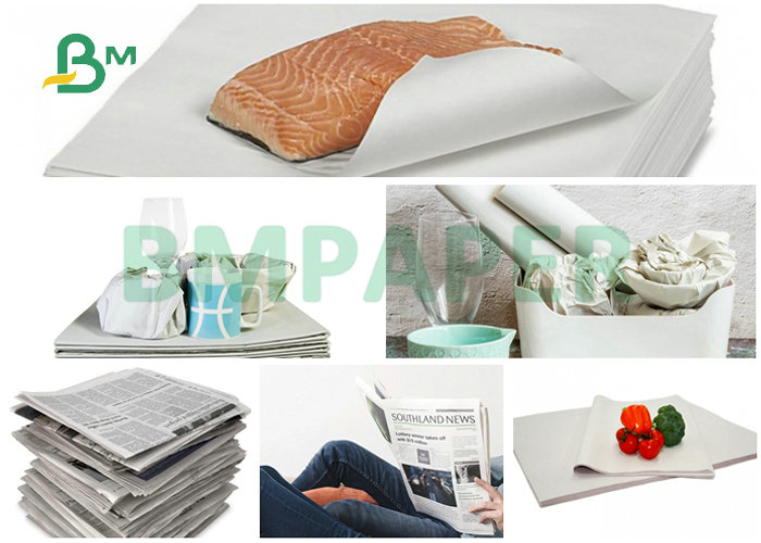 High Quality Natural Wood Pulp 45GSM Uncoated News Printing Paper Sheet or Roll 