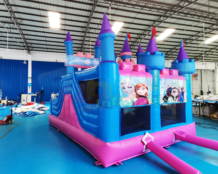 Plato Frozen Castle Bounce House Inflatable Bouncer Combo