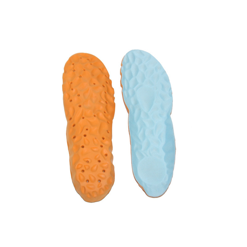 Anti Slip Shock Absorbing Cloth Surface Silicone Foot Massage Insoles High Elasticity