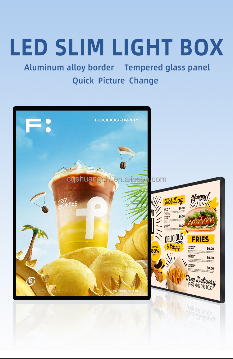 LED Light Source A1 A2 A3 A4 A5 Double Sided Backlit SEG Lightbox for Trade Show Display