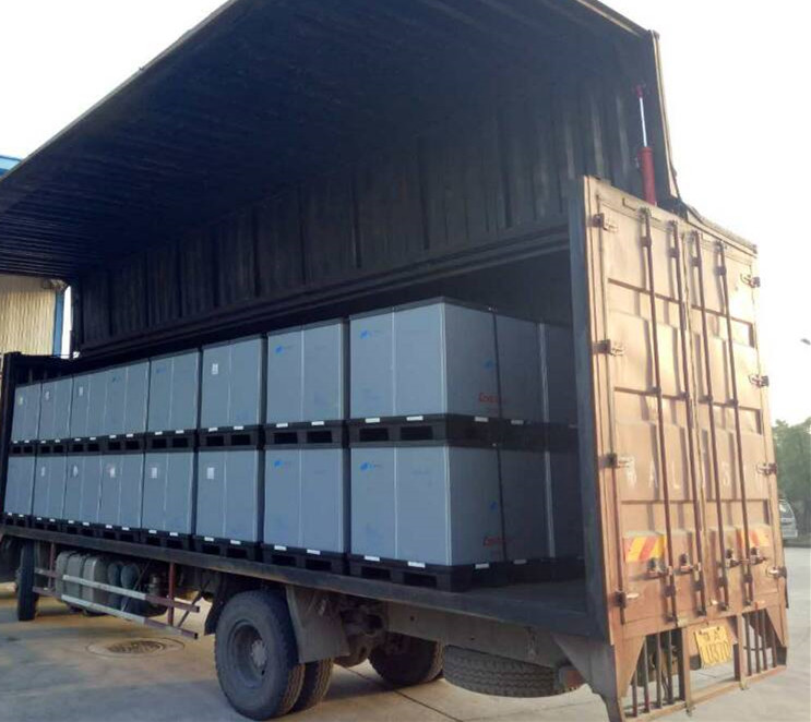 Manufacturer plastic hard board customized height coaming pallet box for Auto parts autopack korea