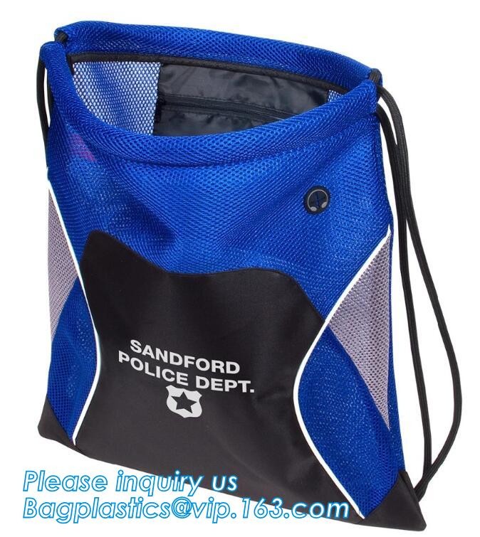 Promotion Custom Eco Friendly Sublimation Polyester Folding Shopping Bag,Promotional Sports Gym Sack Polyester Drawstrin