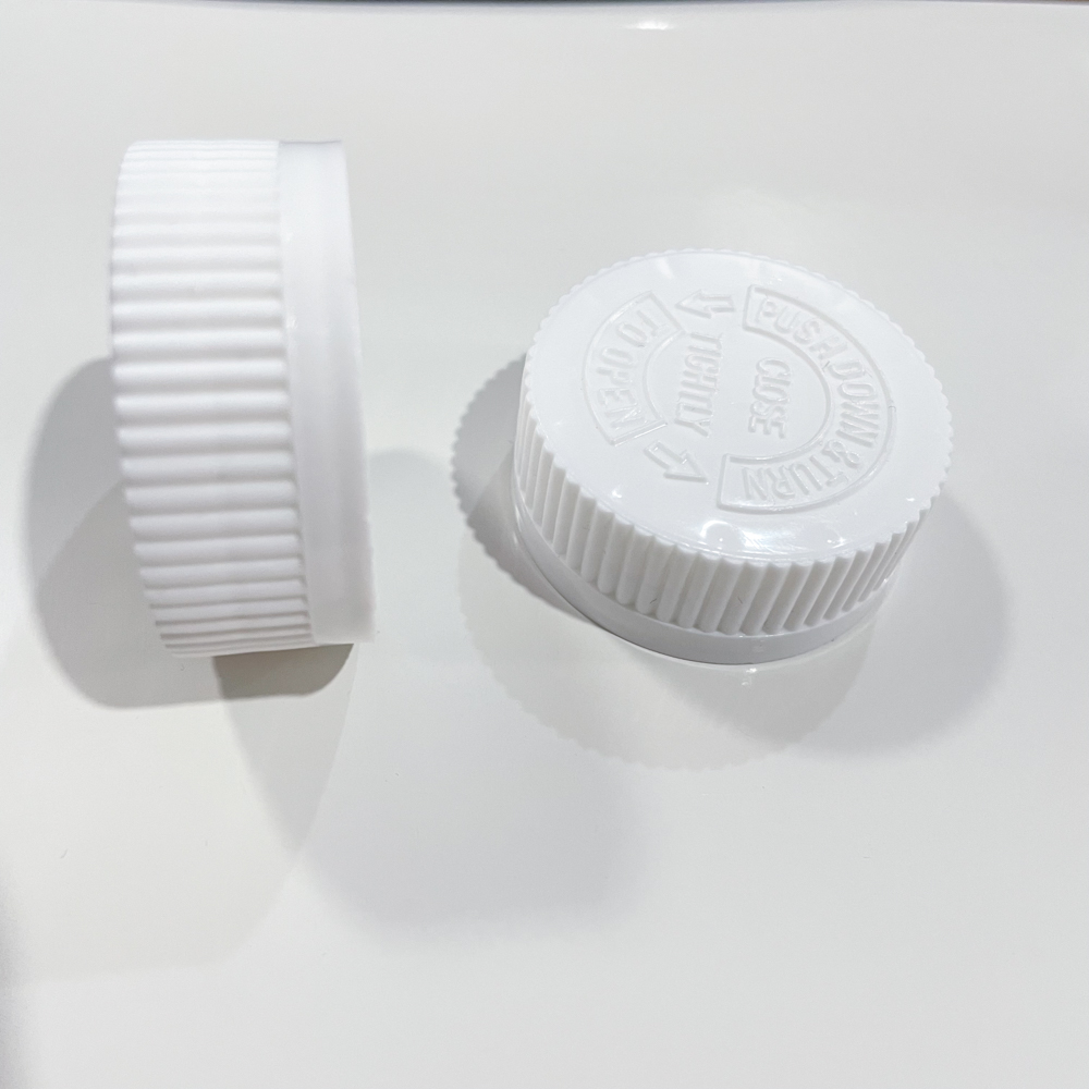 38mm Plastic Child Resistant Cap Screw Lid for Plastic Bottles Affordable