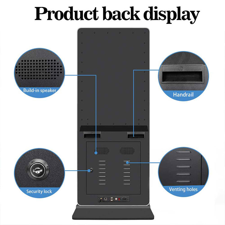 Floor Standing Digital Signage 4K Indoor Vertical Totem LCD Advertising Player