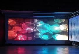 Outdoor Advertising Transparent LED Screen P20mm IP65 9500K - 11500K