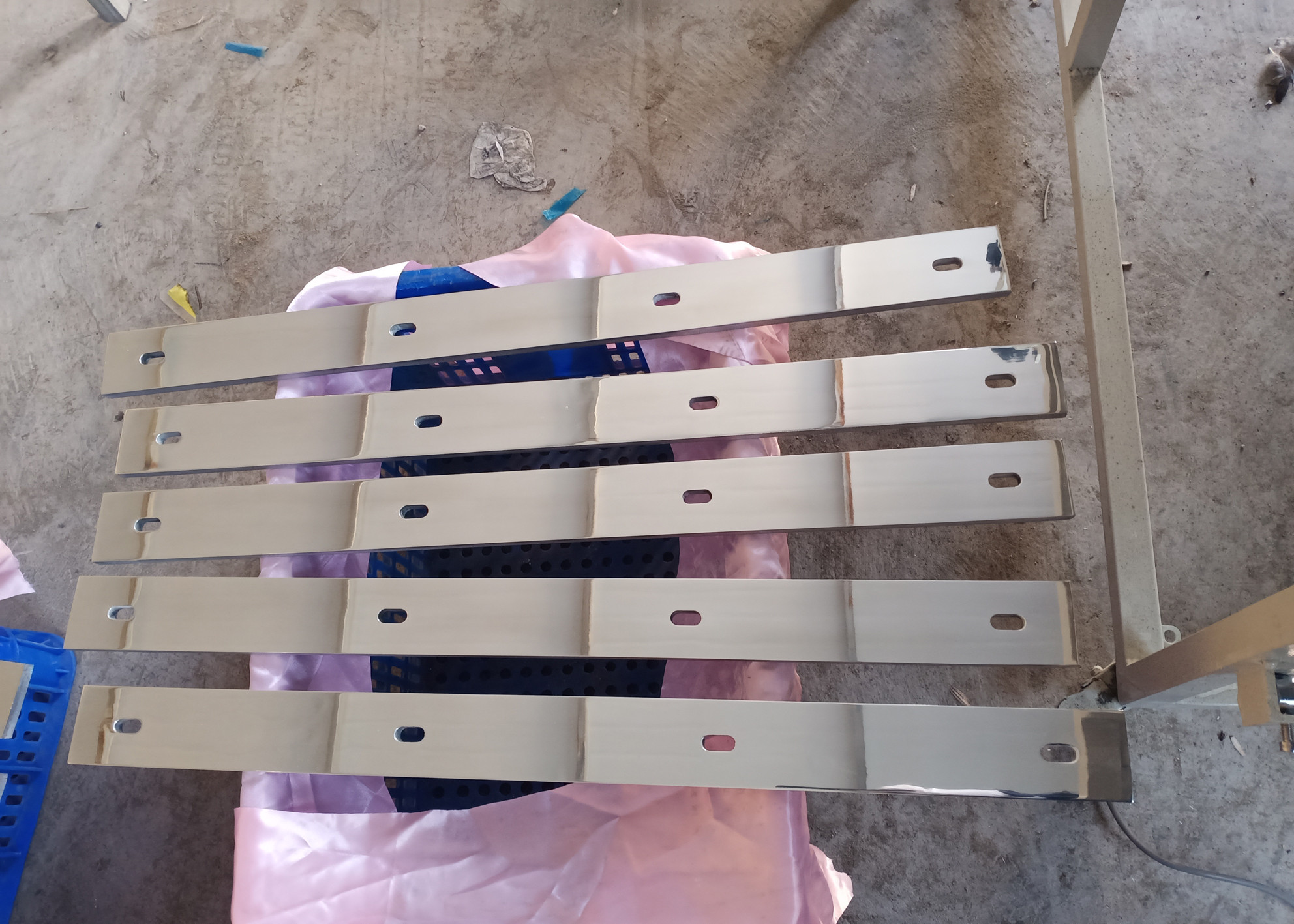 High Pressure Purging Mirror Aluminum Target Plate Steam Blowing