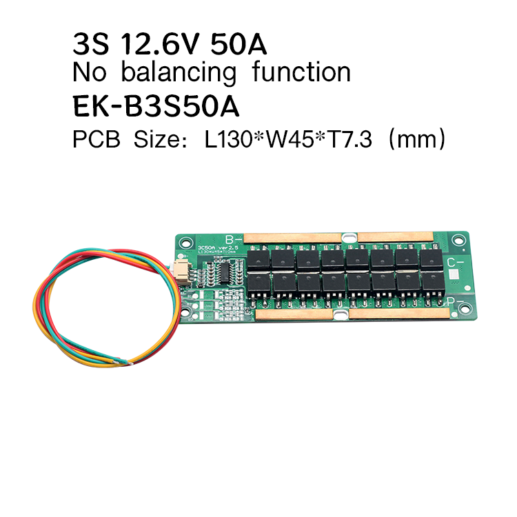 12.6V 3S 50A Active Balancer BMS For Ternary Lithium Battery Pack Home storage system