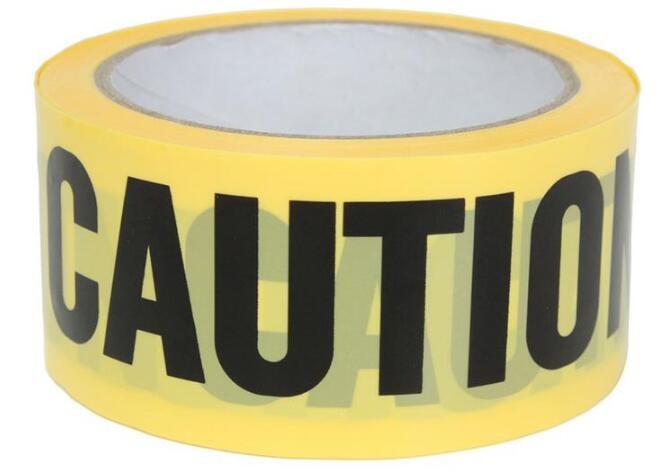 pe no adhesive fright tape halloween Caution Tape yellow warning tape,Custom Printed Halloween Party Decoration Caution