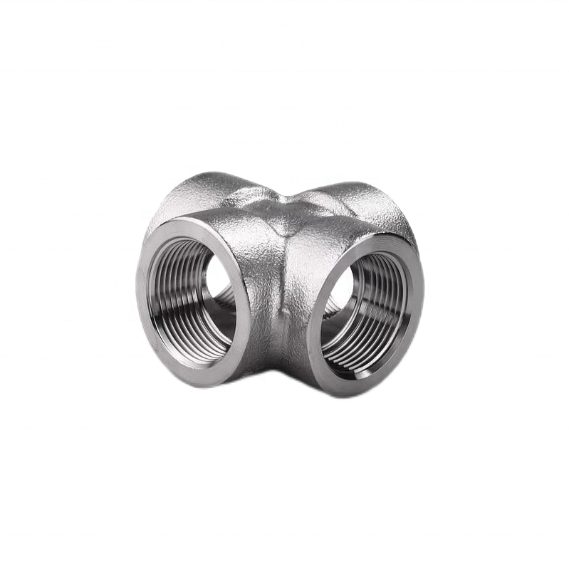 304 316 316L High Pressure Forged Carbon Steel Threaded/SW Cross 1/4''-4.0'' NPT BSPT