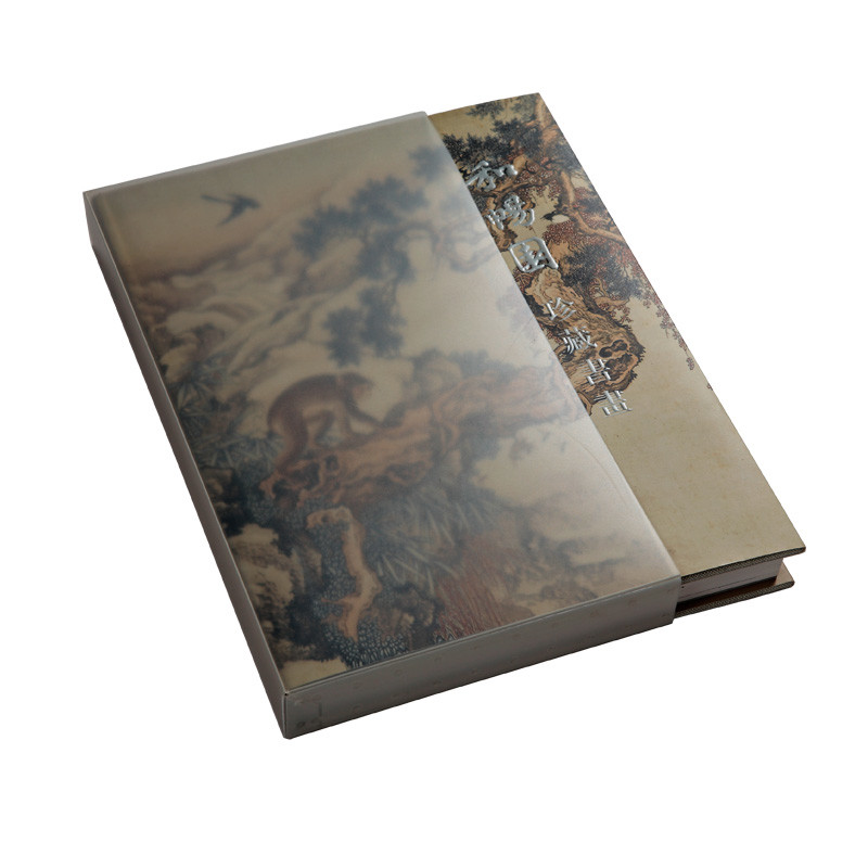 Offset Hardcover Book Printing Cotton Fabric Cover Material With Sleeve