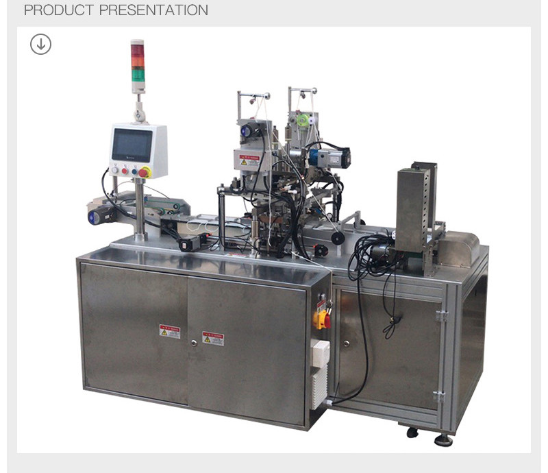 Flat Face Mask Earloop Welding Machine , 3KW Elastic Earbud Welding Machine