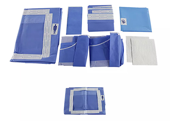 Laparoscopy Procedure Pack SMS Fabric Sterile Green Surgical Pack Essential Lamination Patient Disposable Surgical Pack