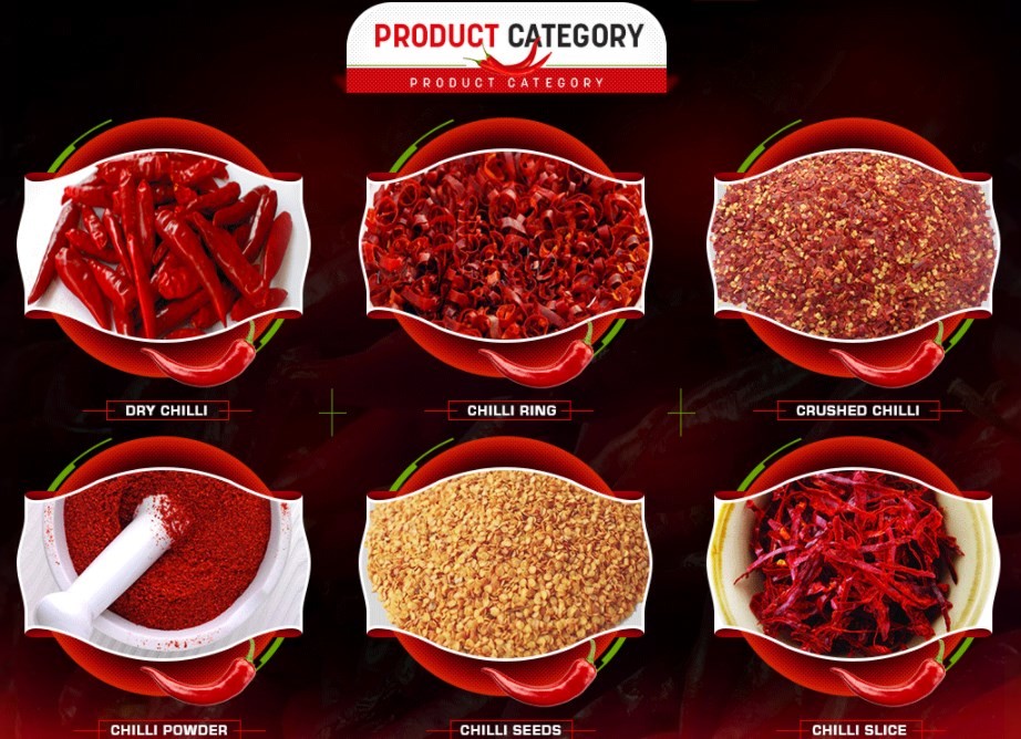 Air Dried Tianjin Red Chilies Block Chinese Dried Chili Peppers 12% Moisture