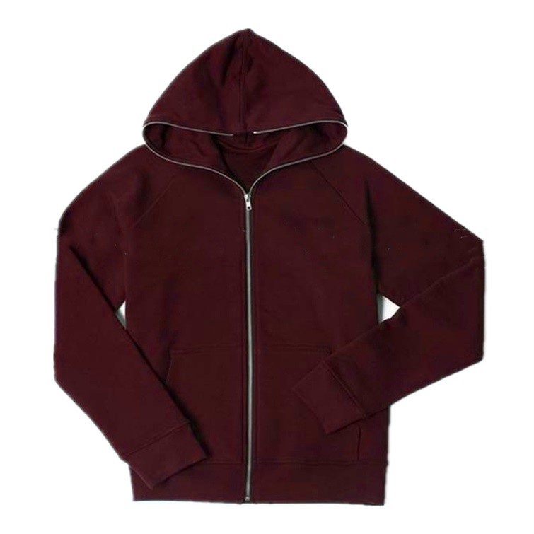 Full Face Zip Mens Oversized Pullover Hoodie Breathable Autumn Season Suitable