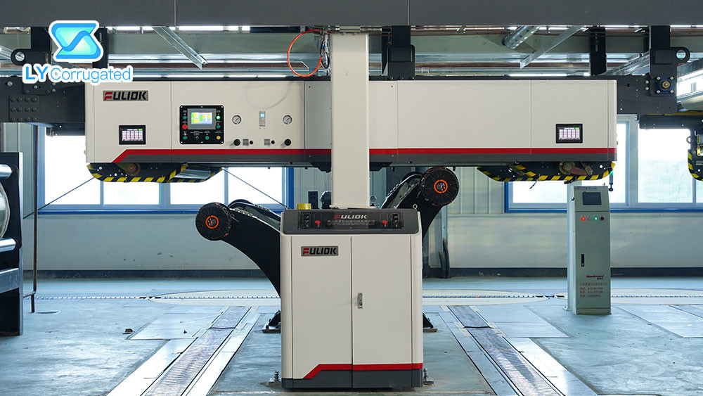 Overlapping 5 Layer Corrugated Cardboard Production Line 250m/Min Speed