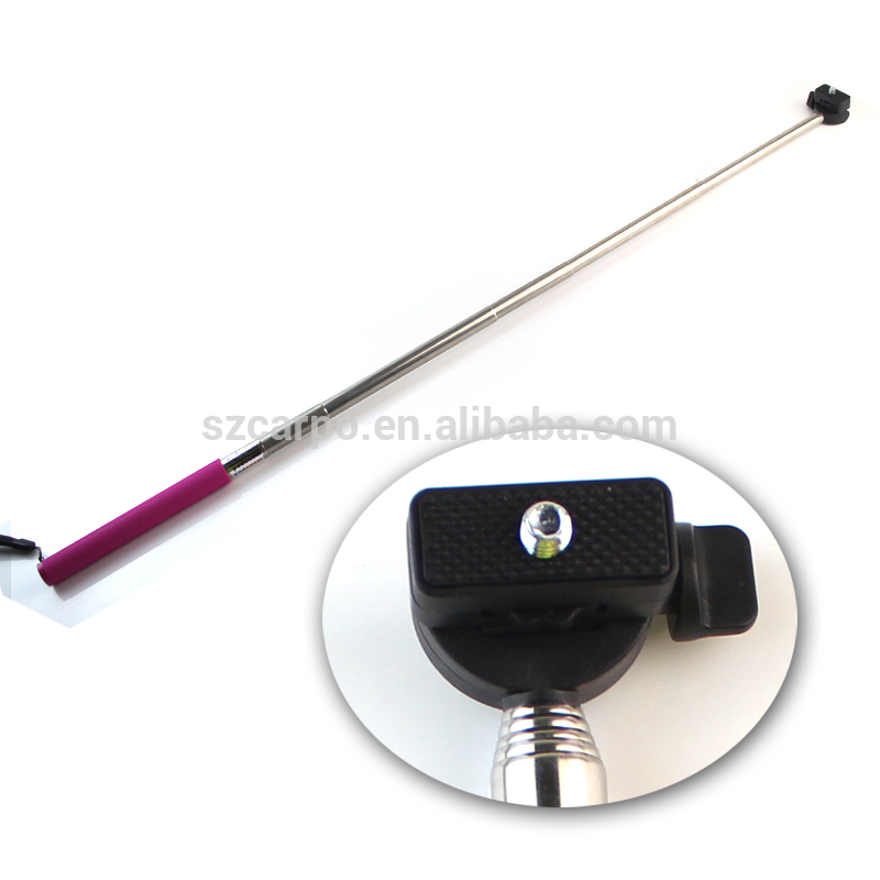 New Gift bluetooth shutter handheld monopod selfie stick for IOS and Android phone