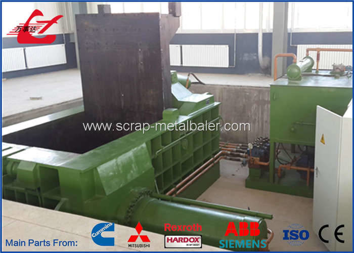Popular Stainless Steel Scrap Metal Baler , Turn - Out Stype Baling Press Machine 250 Ton
