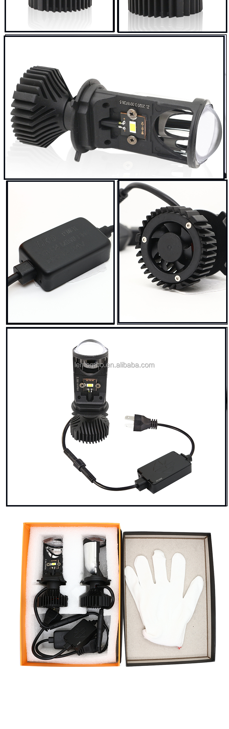 Car Headlights H4 YD6 6000K Motorcycle LED Headlight Car headlamp front fog lamp Modified LED bulb 12V