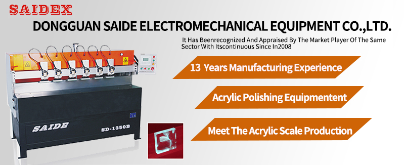 1350mm Working Length Acrylic Diamond Polishing Machine With Belt Feed Acrylic Bevel Edge Polishing Machine