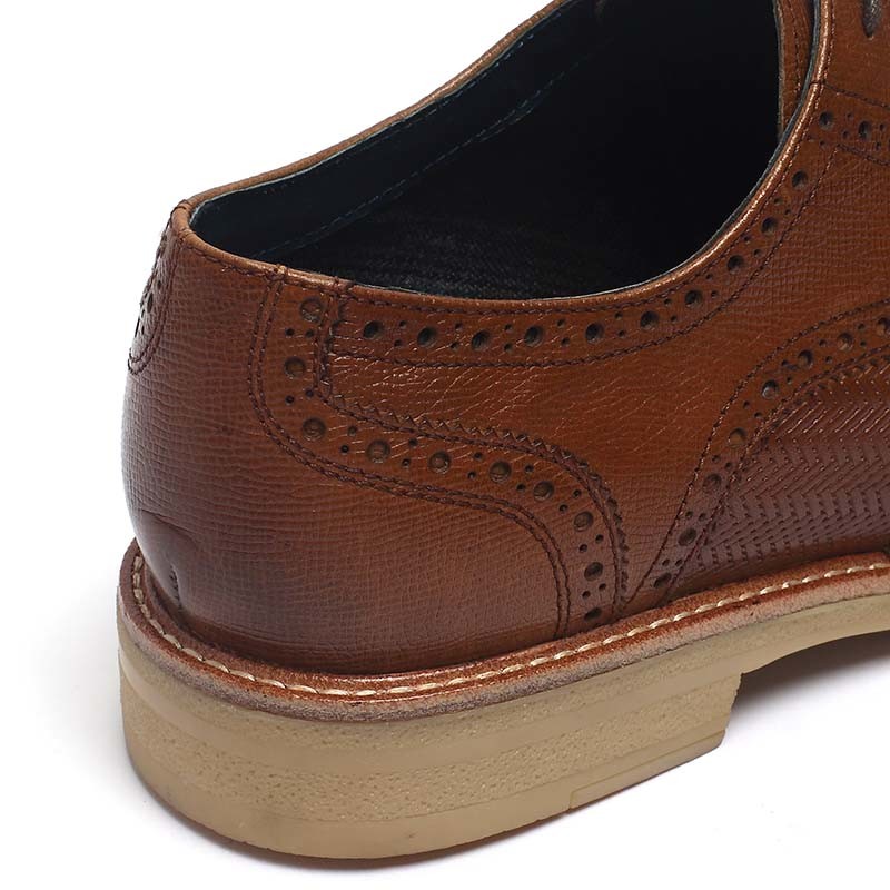 Fashionable Mens Soft Brown Leather Dress Shoes