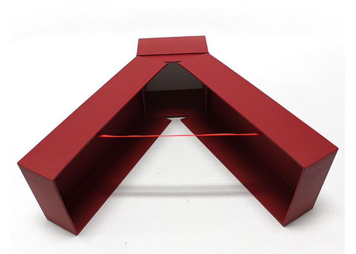 High End Long Wine Cardboard Boxes , Liquor Bottle Gift Boxes For Wine Glasses