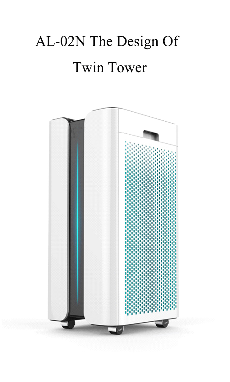 CE Home HEPA Air Purifier 1000m3/h UV Sterilization Portable Air Cleaner