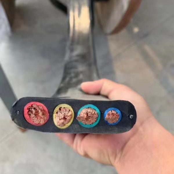 High Flexible Flat Rubber Cable 3/4/5/6/7/8 Cores For Lifting Machinery