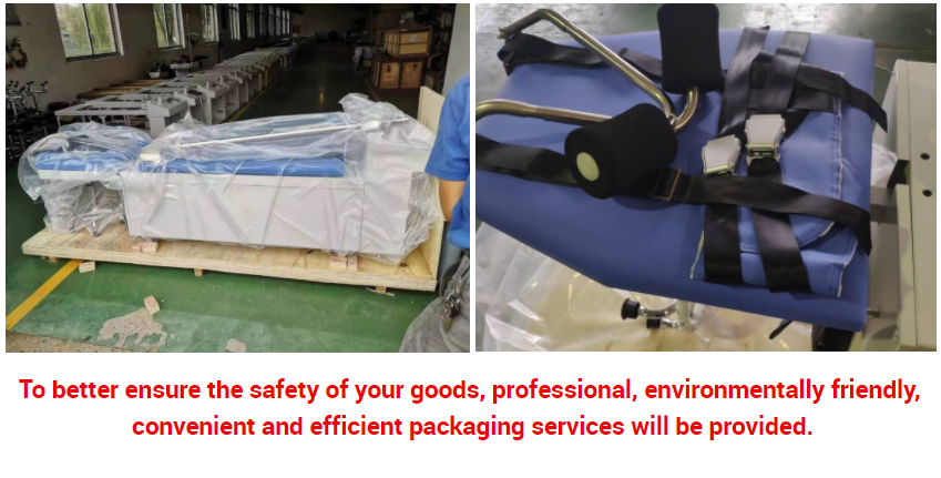 Electric traction table equipment for hospital bed