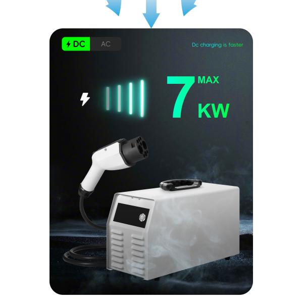 7KW DC Output Current Portable Fast Charger E-Mingze Electric Vehicle Charging Station for Household