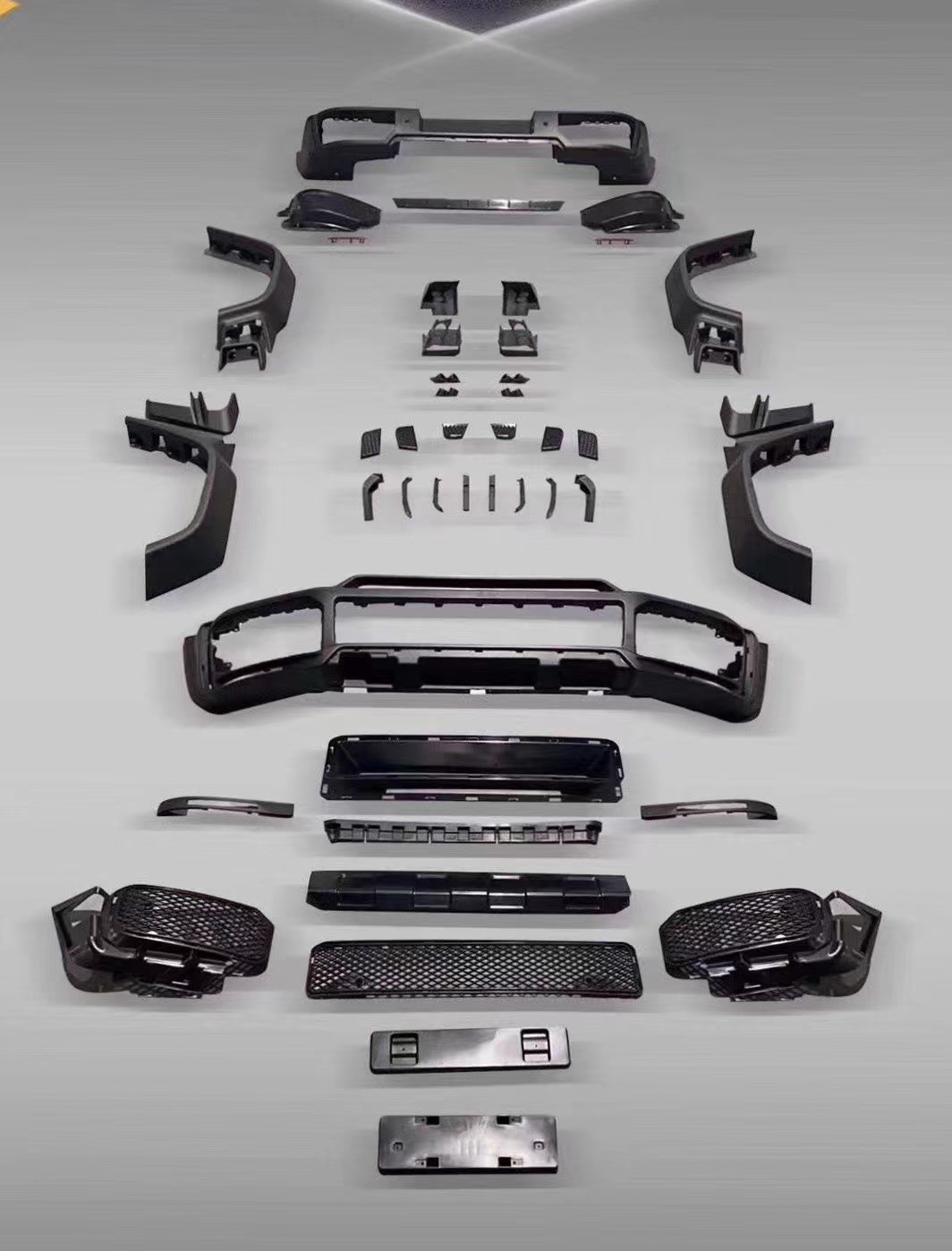 PP Plastic Products W464 G500 G63 G550 G65 Body Kit W464 Front and Rear Bumper Wide Body Wheel Arch Tail